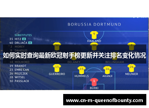 如何实时查询最新欧冠射手榜更新并关注排名变化情况